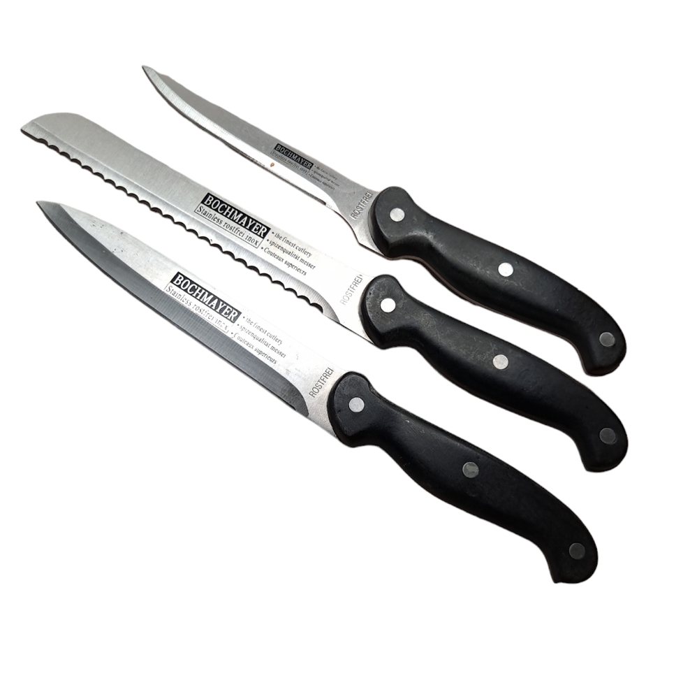 Lot Of 3 Rostfrei Bachmayer Professional Chef Kitchen Knives Set